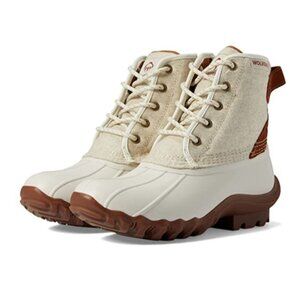 Wolverine Women’s Torrent Wool Waterproof Duck Boots Ivory Brown Size 7M NEW